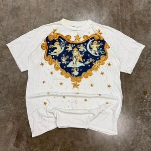 Vintage 1992 Fun Art By Lori B. "Angelic Night" Art Tee Size XL
